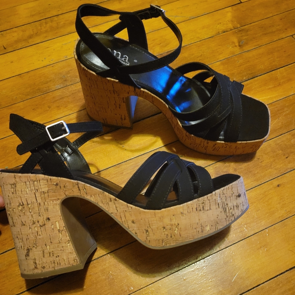 A.N.A A New Day Women's Heeled Platform Sandals